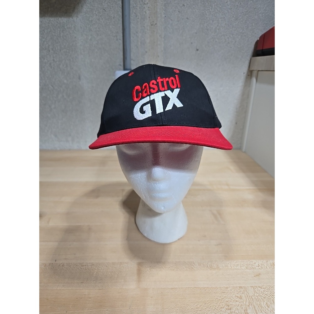Vintage Castrol GTX Snapback Hat Trucker Cap Pro Style Racing Oil NWOT Spellout